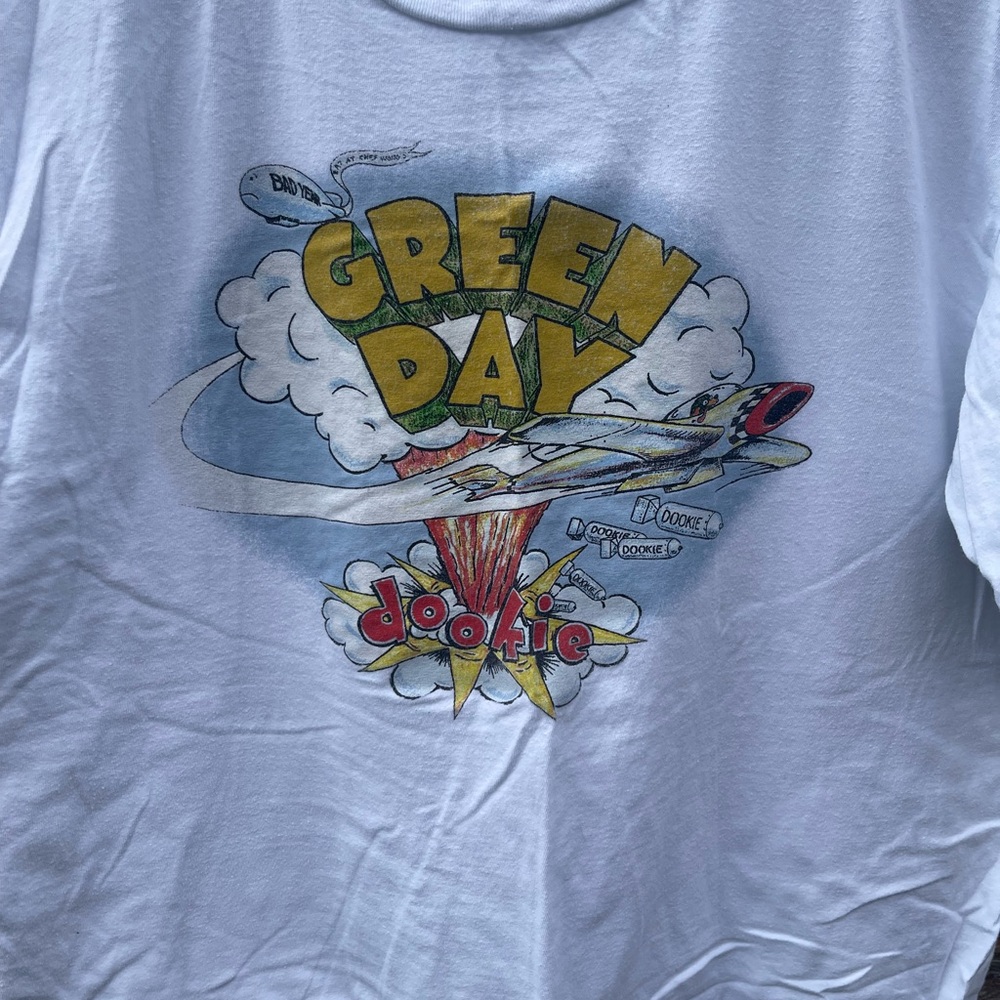 Green Day Dookie Graphic Tee - White